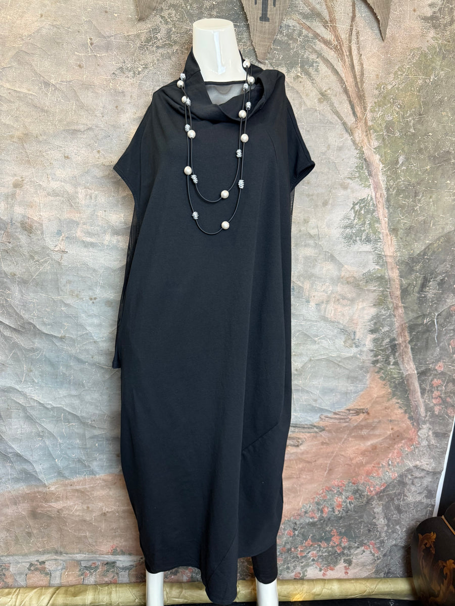 open lace back dress Austin Convertible Maxi Dress in Black| Black Oversized Maxi Dress | Guest  wedding dress
