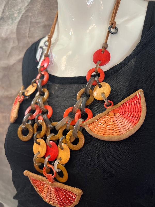 NT379 Necklace- Coral