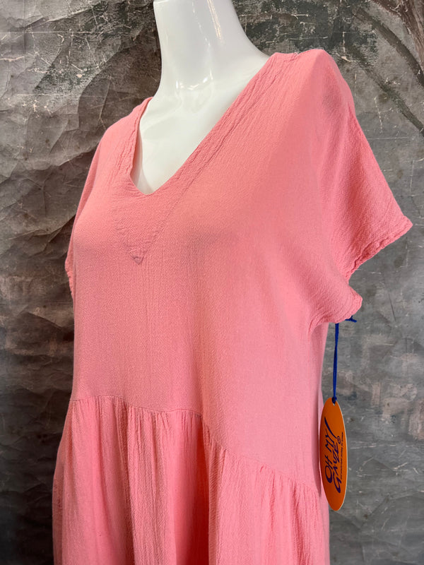 D594 Toucan Dress-Peach