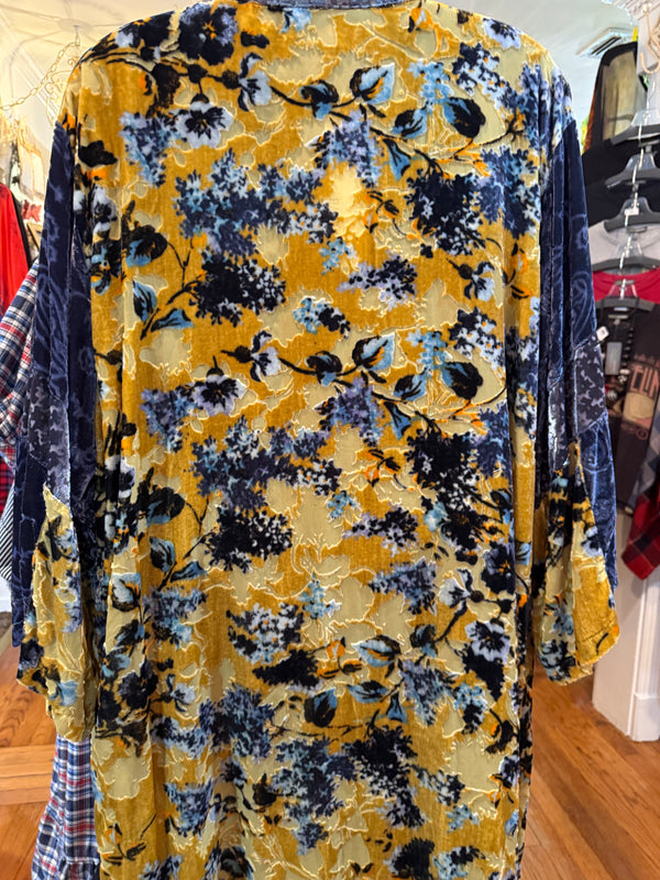 3582 Velvet Burnout Kimono
