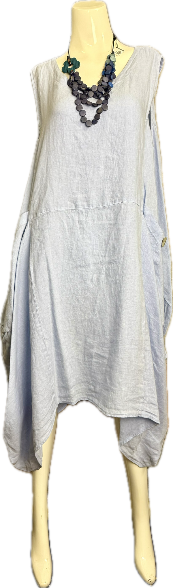 MP-HLD1066 Lagenlook Dress-Kentucky Blue