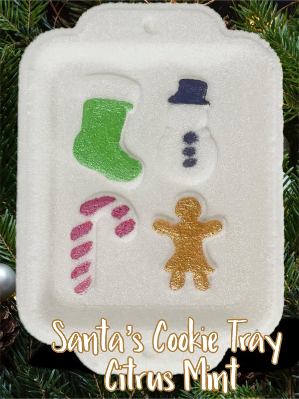 1101 Holiday Bath Bomb Fizzys-Santa’s COOKIE TRAY