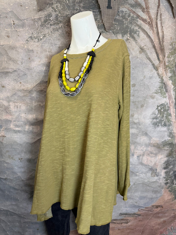 1050-88 Cotton Knit Angel Tee-TEAK