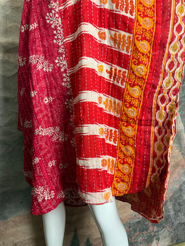 1013w Long Kurta Shirt Dress-Hazel