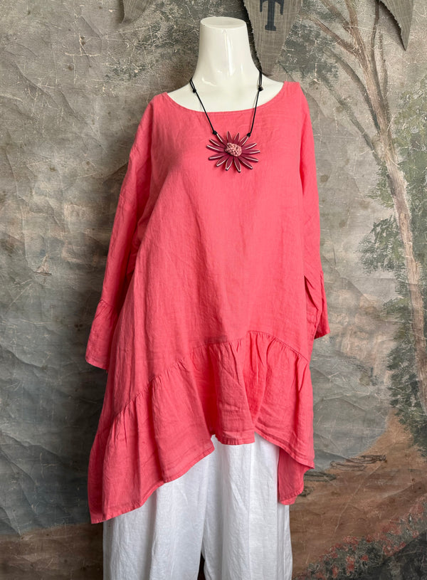 MP-HLT651 Baby Doll Top-Grapefruit