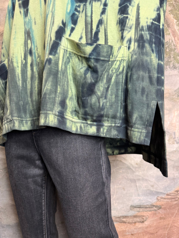 DD1807 Thea L/Slv Top-Teal