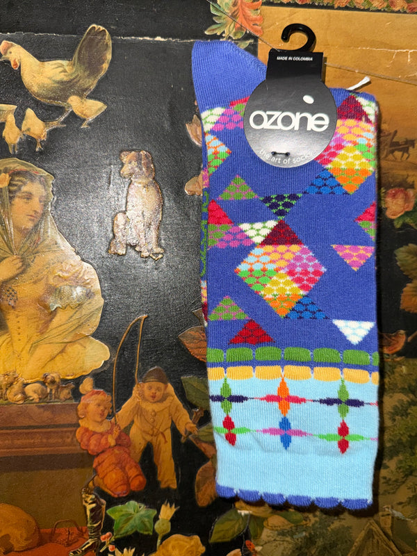 WW13 American Quilt Socks-violet hues