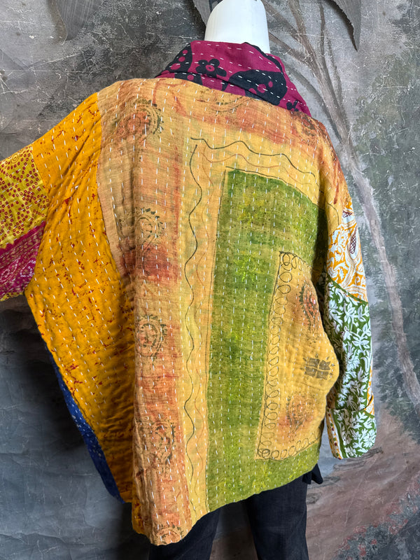 SS6148 Funky Kantha Jacket-Marley C