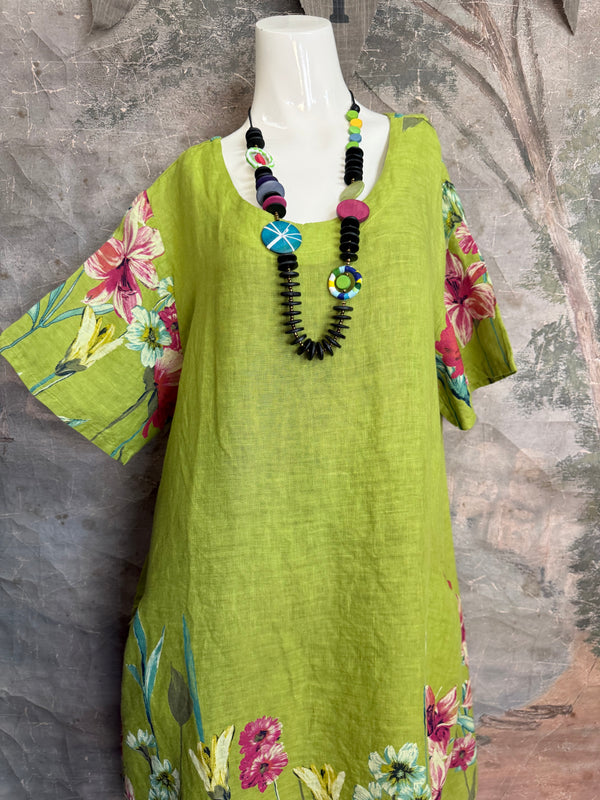 90847G Garden Tea Party Dress-Kiwi