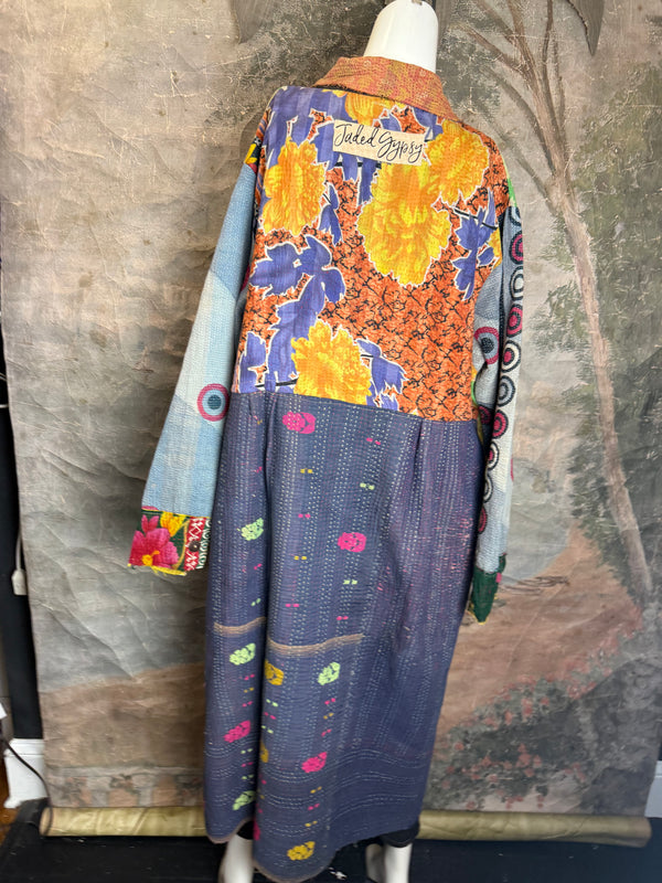JG-183 Kantha Sunrise Coat-MIX 6