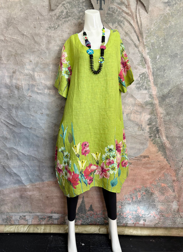 90847G Garden Tea Party Dress-Kiwi