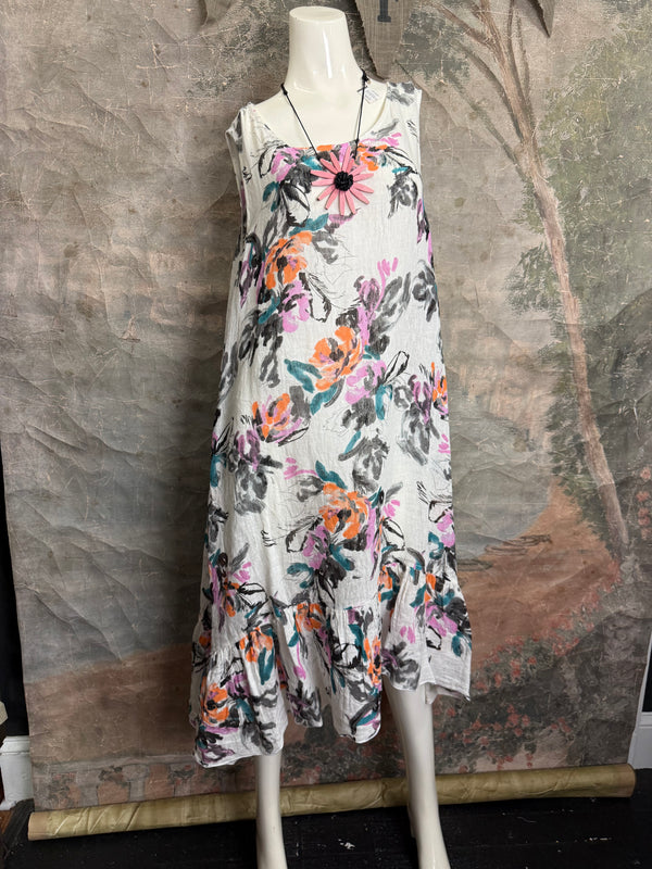 MP-MD1041 Dress W/Ruffle-OFFWHITE7