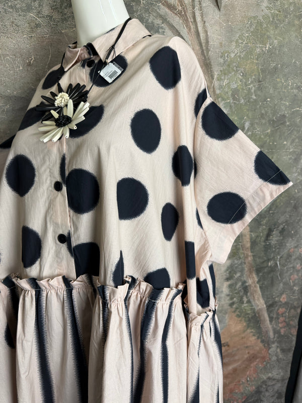 B746 Cleo Dress-Stone