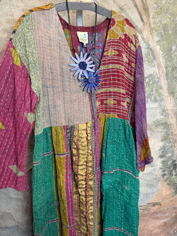 JG-156 Kantha Sunrise Dress-4 MIX