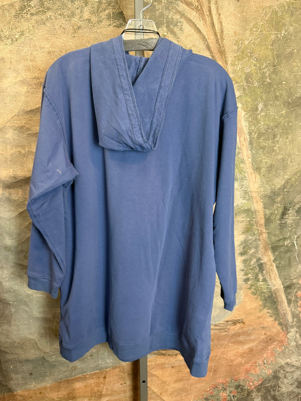 A2994202 Long/Slv Flower Tee-Dark Blue