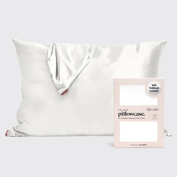 KITSCH Silky Satin Pillowcase-IVORY