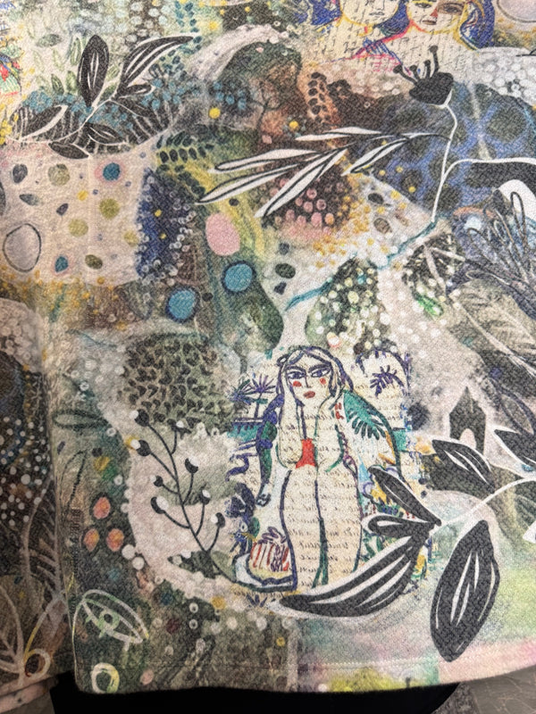 T1056 Cowlneck Pullover-Blooming