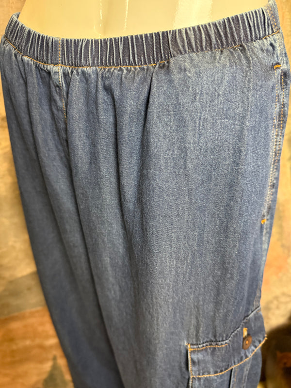 30135N15 Denim Cargo Pant