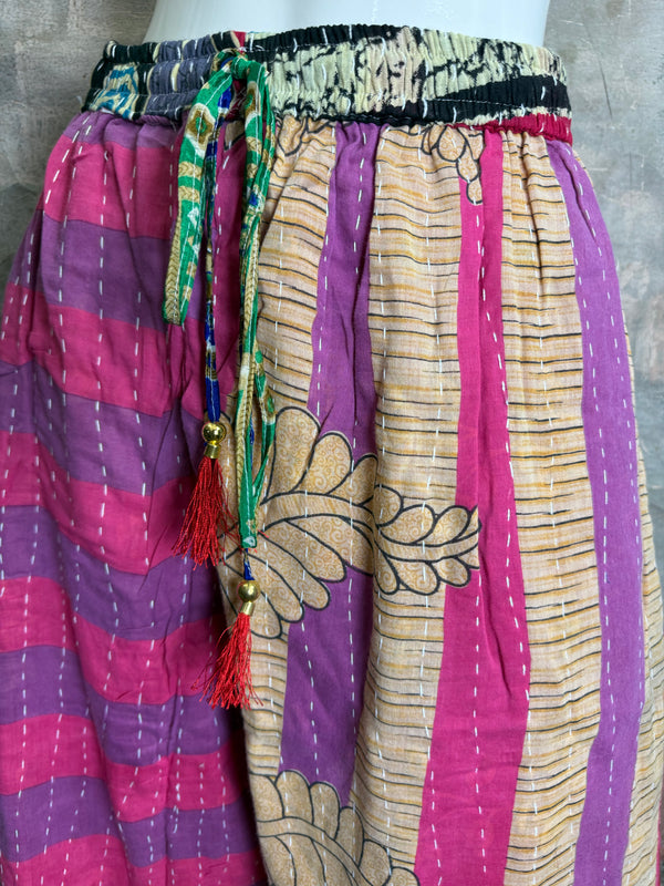2007W Wide Leg Kantha Pants-Mix 1