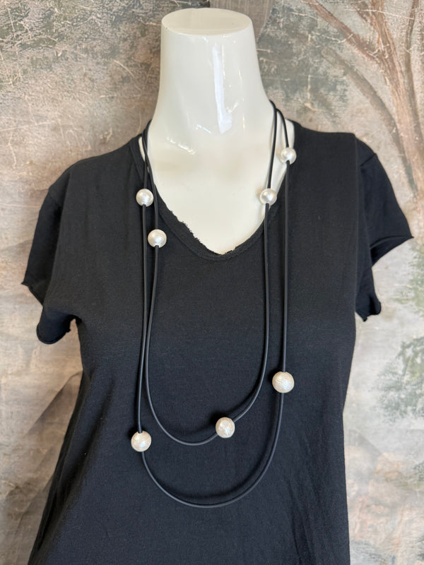 258 Lariat Beaded Necklace