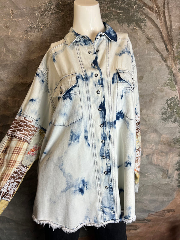 JG- In The Clouds Chambray Top