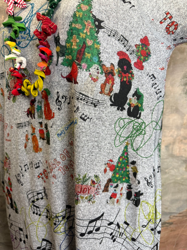 D387 Woofmas Carol A-line Dress