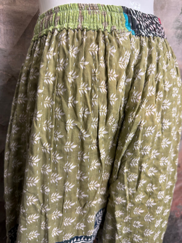2007W Wide Leg Kantha Pants-Mix 2