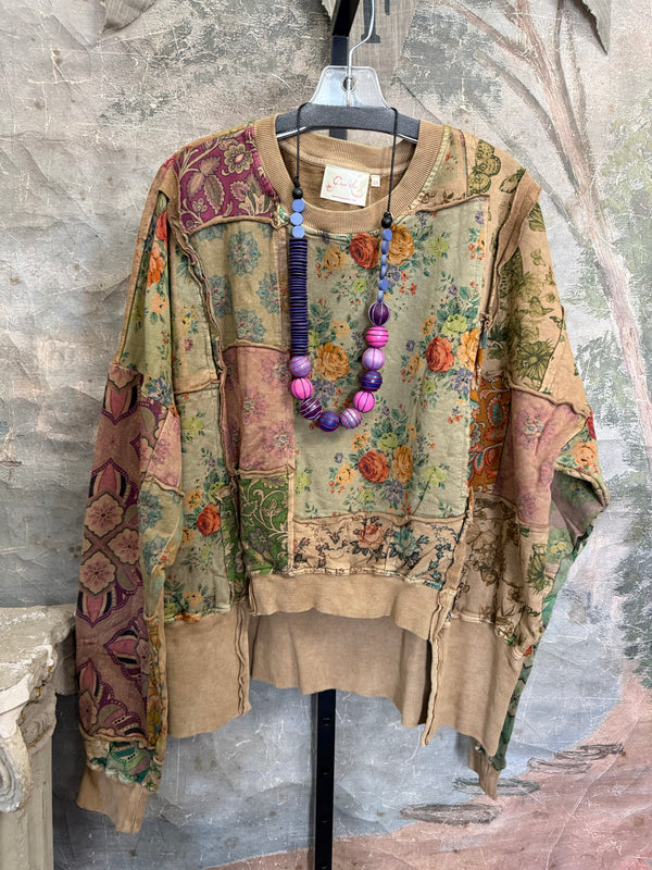 PL-C832 Patchwork Sweatshirt
