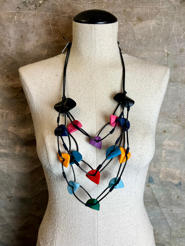 NT114 3 Layer Beaded Necklace