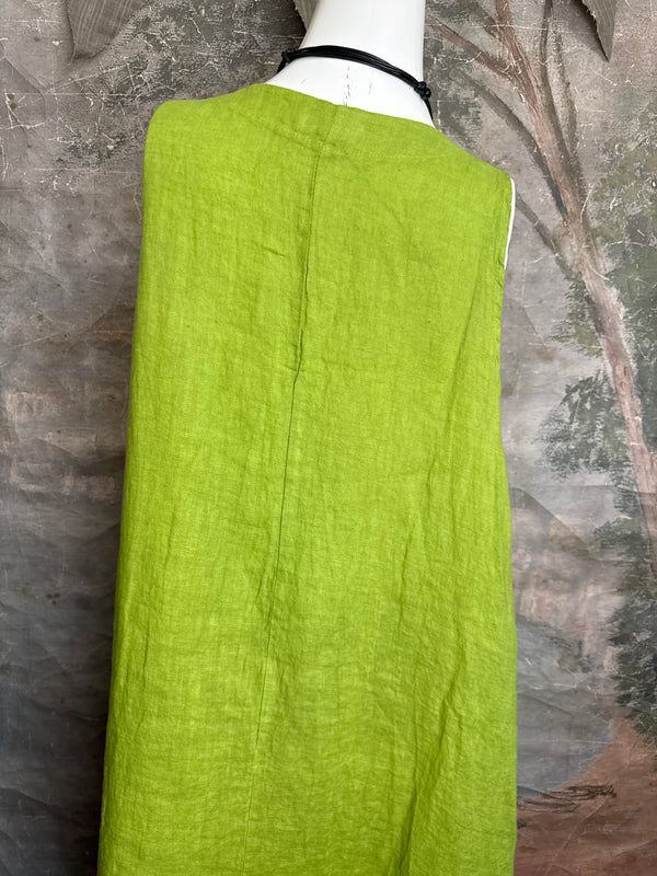751 Artistry Layered Tank Dress-Kiwi