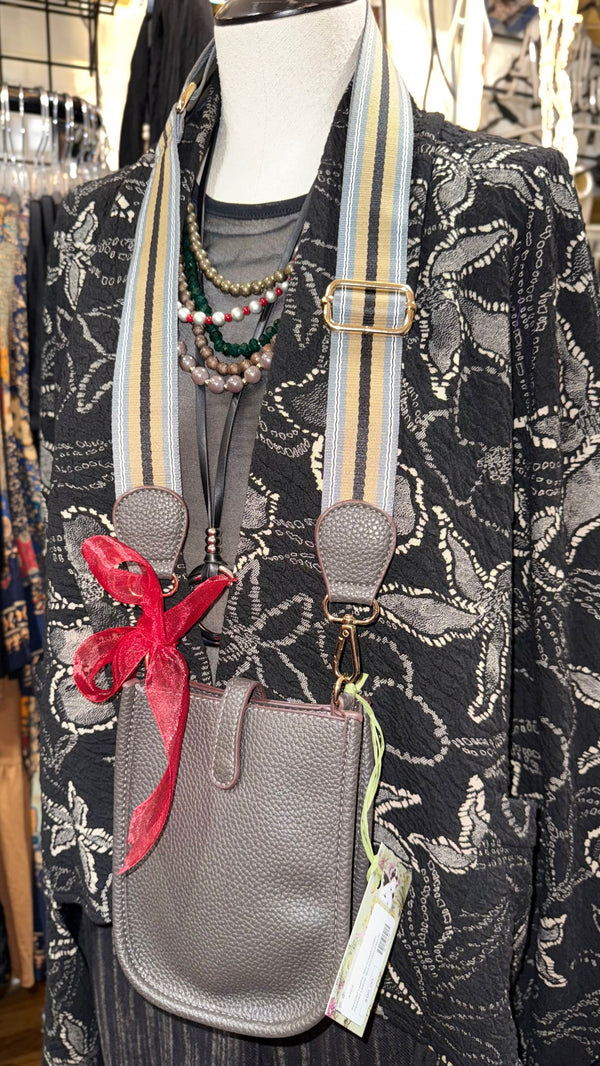 0003A Pebbled Vegan MINI Leather Crossbody Bag-Mocha