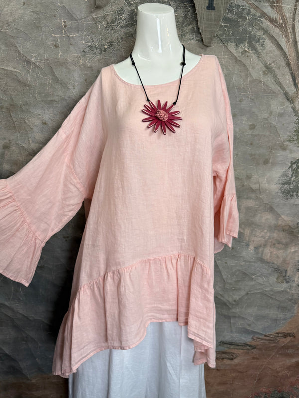 MP-HLT651 Baby Doll Top-Quartz Pink