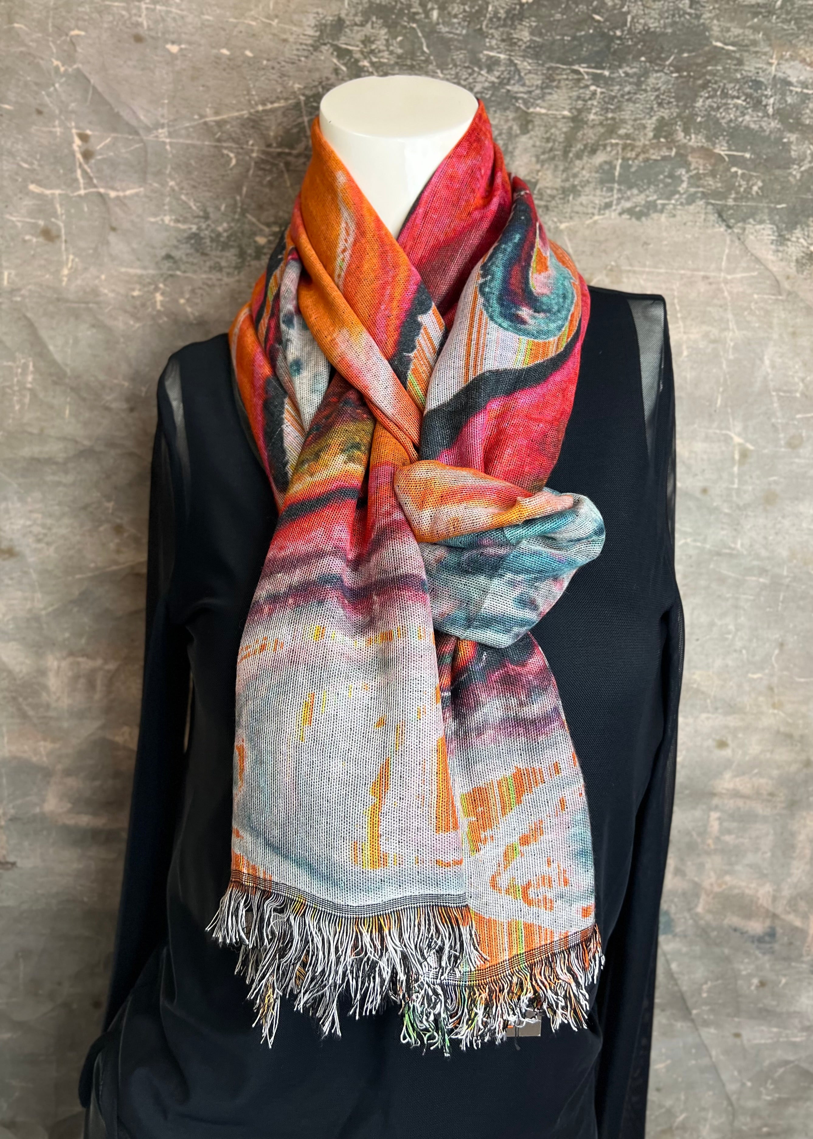 15891 Red Glow Scarf