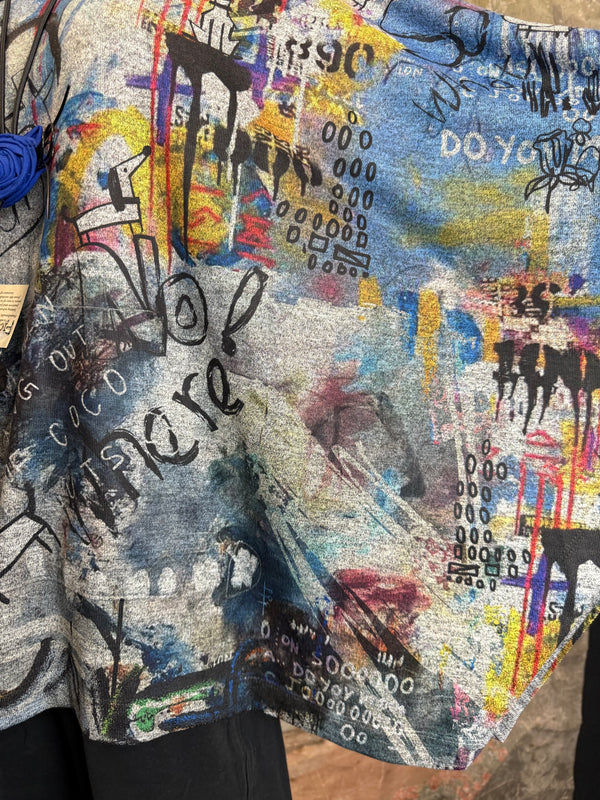 T134T Cowlneck Poncho Top-Coco