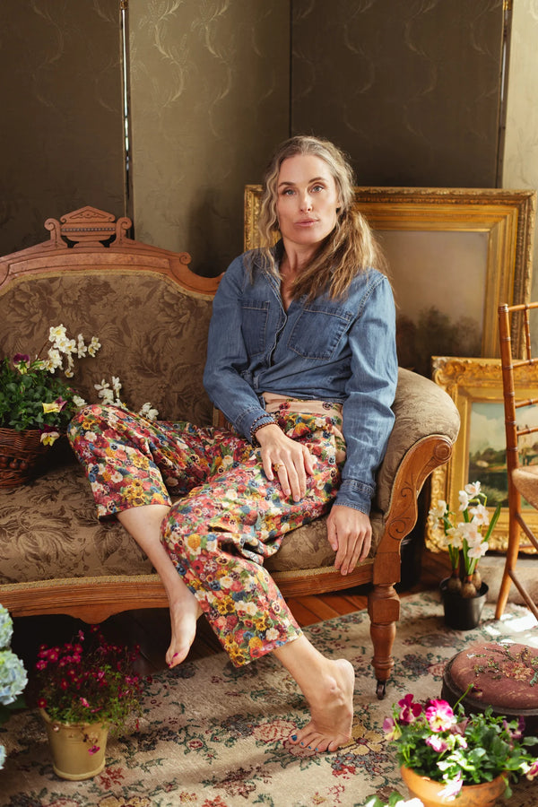 MOTS Linen Crop Artist Pant-Art of life