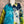 Load image into Gallery viewer, 7042C Block Dyed Possibly Tunic-Turq Mix

