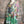 Load image into Gallery viewer, Burnout one size tunic top with whimsical tea party print in green, pink and black with colorful knotted necklace - 12

