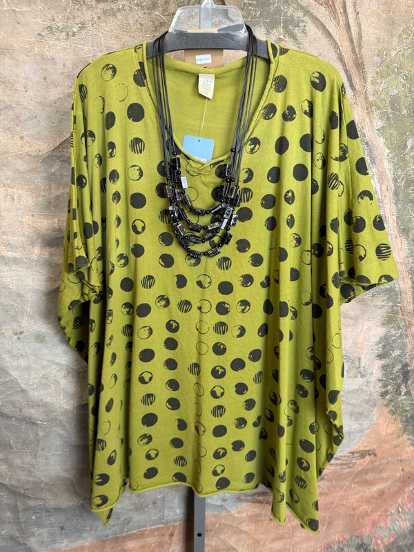 715CL-MOON Oversized Tunic Tee-Spud