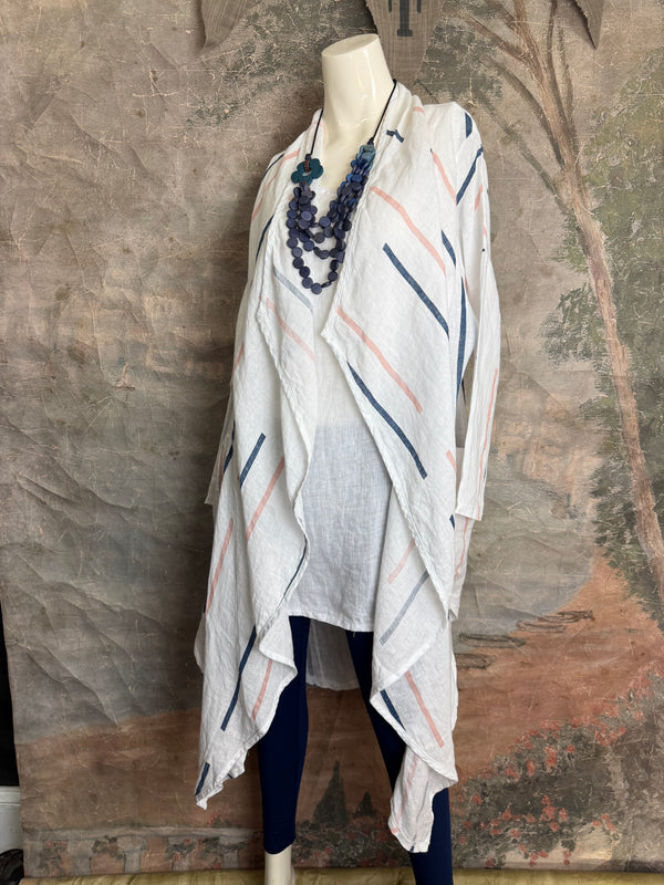 91511-S Stripe Throw Duster