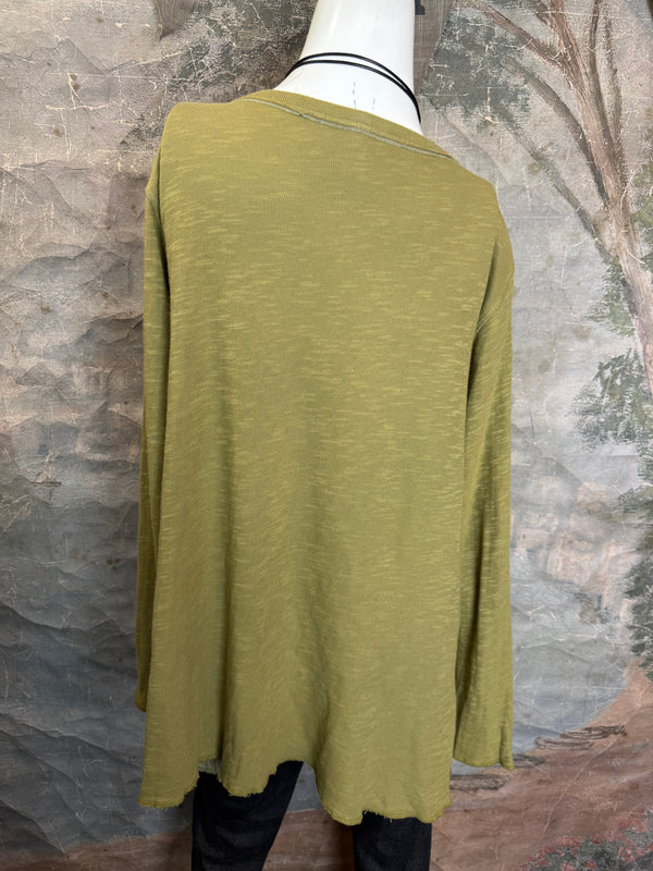 1050-88 Cotton Knit Angel Tee-TEAK