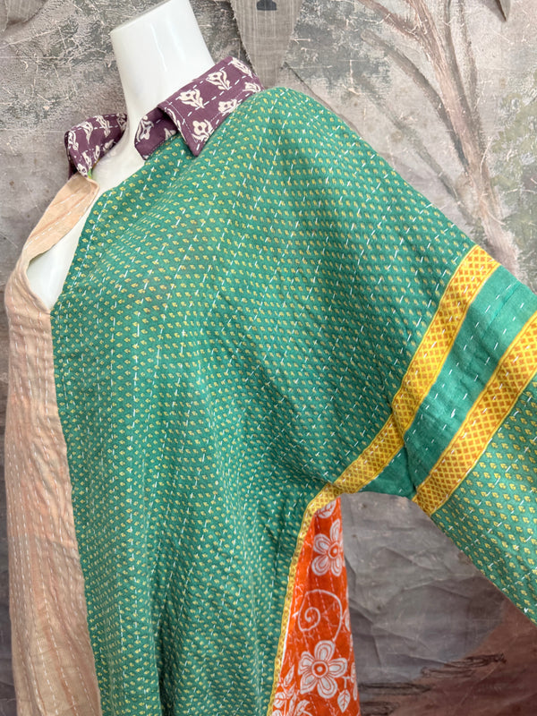 1013w Long Kurta Shirt Dress-Sarah