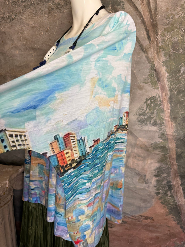 T722BO Burnout One Size Top-Beach Trip 30A