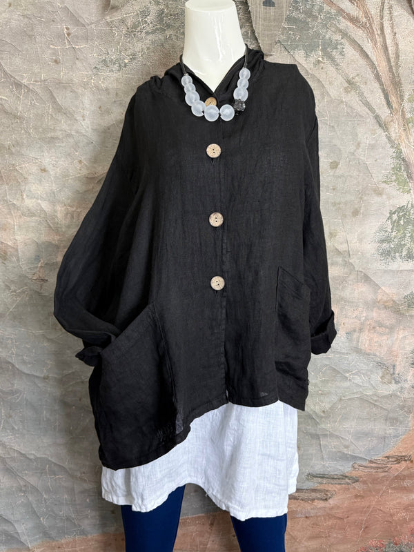 92112-62 Hoodie Jacket-Black