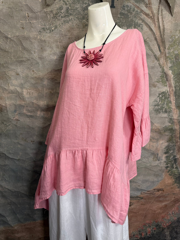 MP-HLT651 Baby Doll Top-Pink
