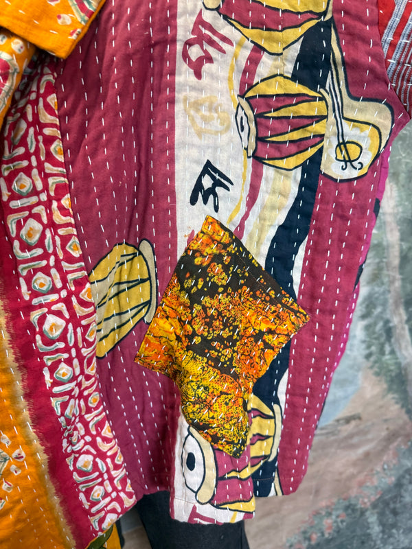 SS6148 Funky Kantha Jacket-Marley A