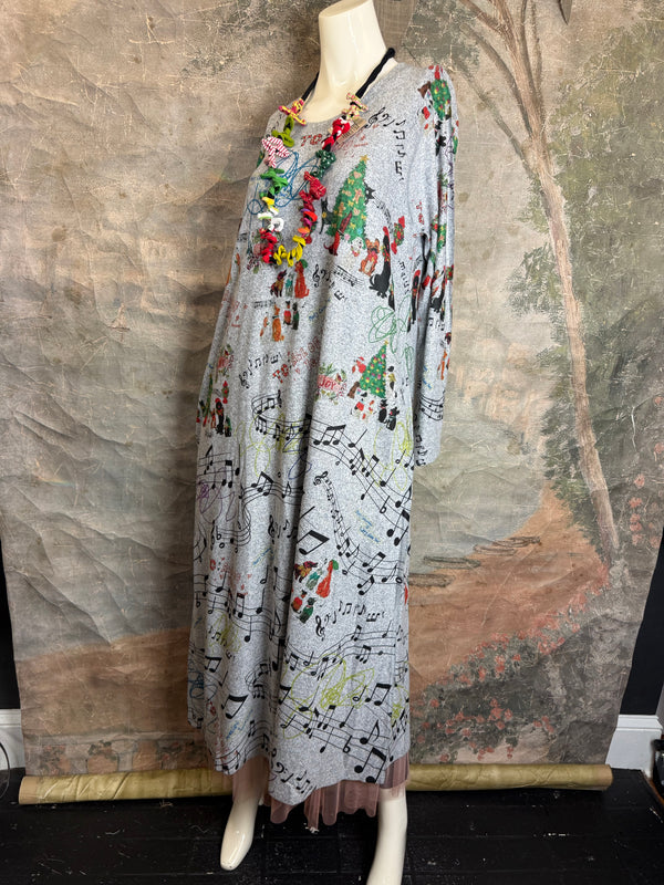 D387 Woofmas Carol A-line Dress