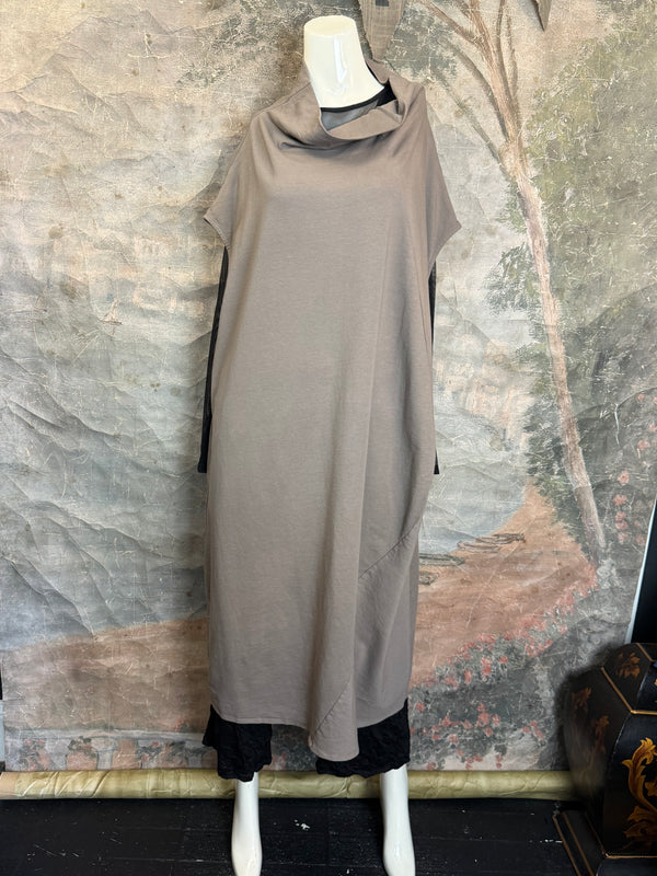 92009 Cocoon Sweatshirt Dress-Mocha