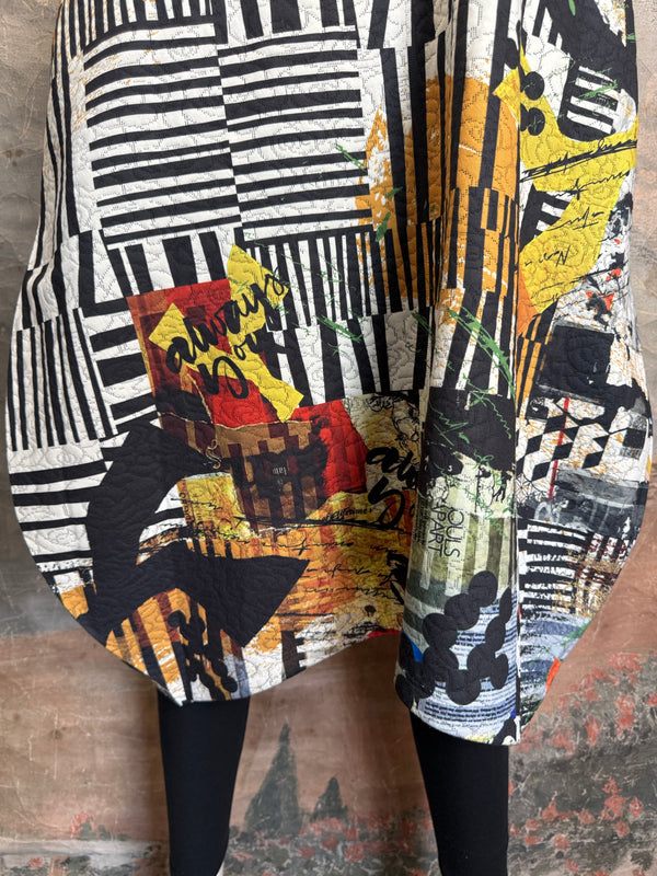 D502NB Slvless Sharkbite Dress-Always You.