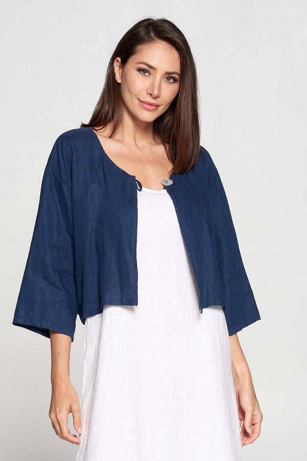 MP-MT348 Bolero With Button-Navy