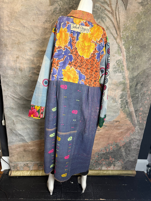 JG-183 Kantha Sunrise Coat-MIX 6